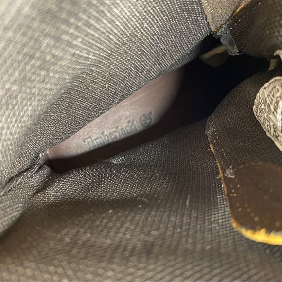 Timberland genuine leather upper, lace heels rustic boots size 10. 3 inch heel - Picture 3 of 7